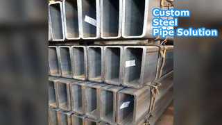 কাস্টম কালো ধূসর ইস্পাত পাইপ 600x600mm বিজোড়